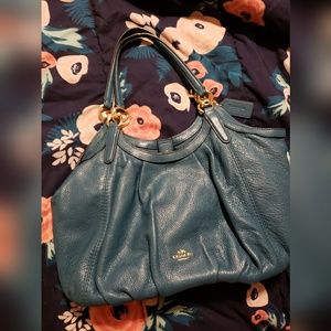 AUTHENTIC COACH HANDBAG [TEAL]